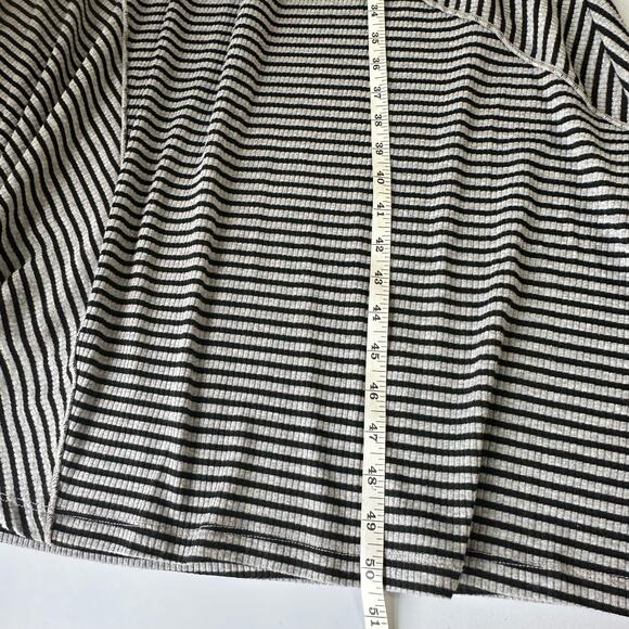Soft Surroundings Dress Womens XL Petite Black Striped Asymmetrical Lagenlook - Picture 10 of 11
